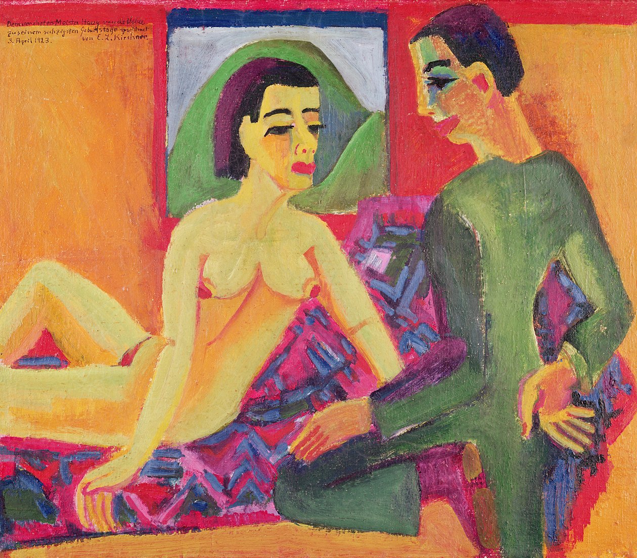 A pár, 1923 alkotó: Ernst Ludwig Kirchner
