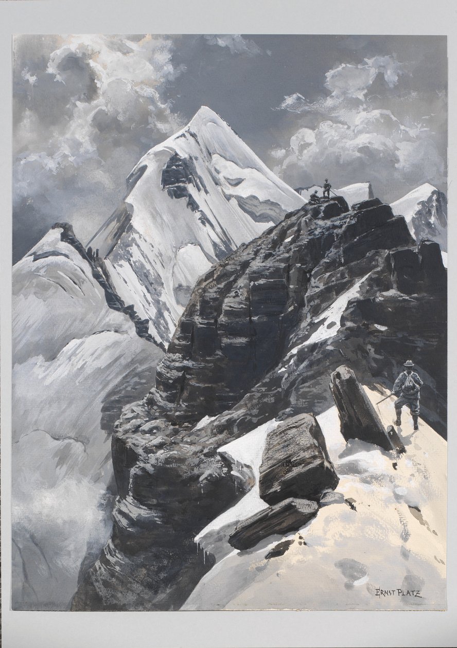 Ernst Platz, Schollhornplatte, Watzmann Ostwand alkotó: Ernst Platz