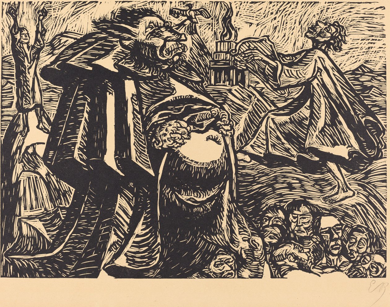 Isten hasa, 1921. alkotó: Ernst Barlach