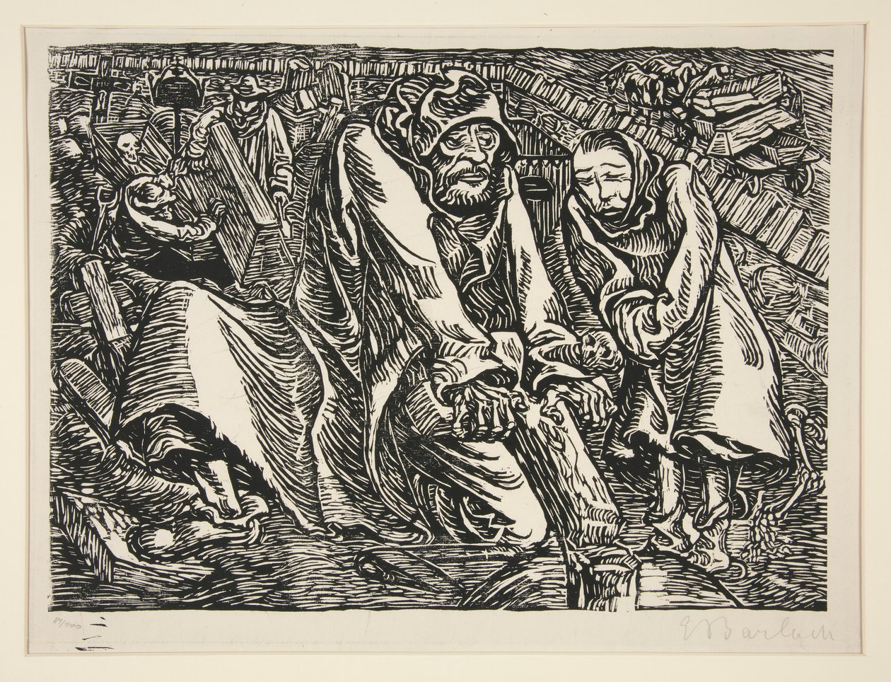 Kereszt- és sírrablók alkotó: Ernst Barlach