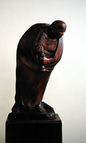 A magányos, 1911 (fa) alkotó: Ernst Barlach