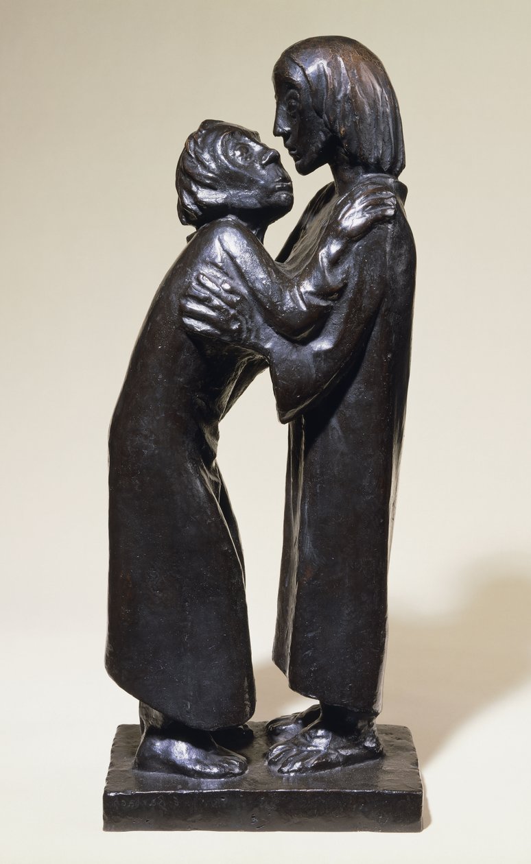 A Reunion; A találkozás alkotó: Ernst Barlach