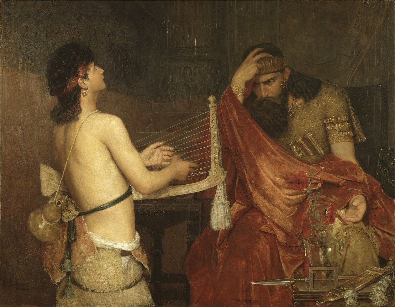 Dávid és Saul, 1878 alkotó: Ernst Josephson