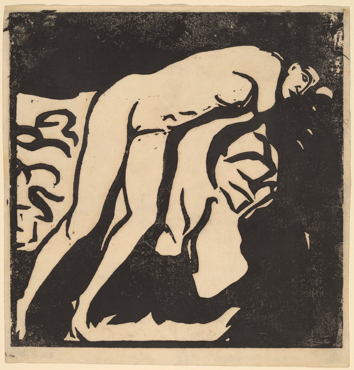 Meztelen lány, 1906. alkotó: Ernst Ludwig Kirchner