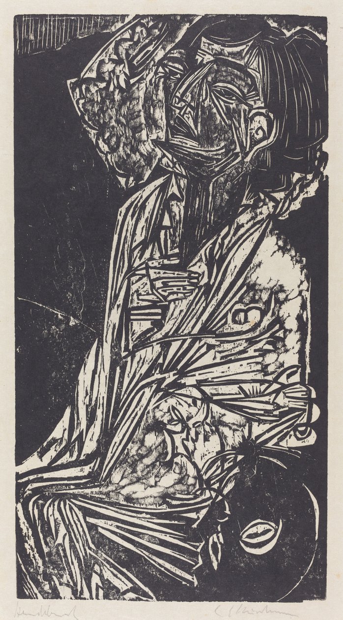 Goldstein professzor felesége, 1916. alkotó: Ernst Ludwig Kirchner