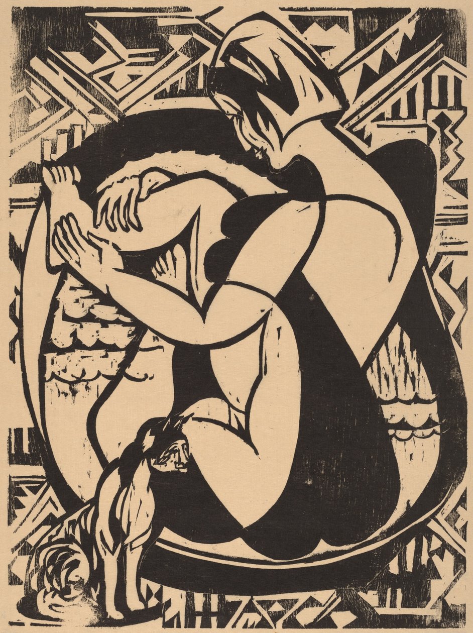 Nő a fürdőkádban, 1936. alkotó: Ernst Ludwig Kirchner