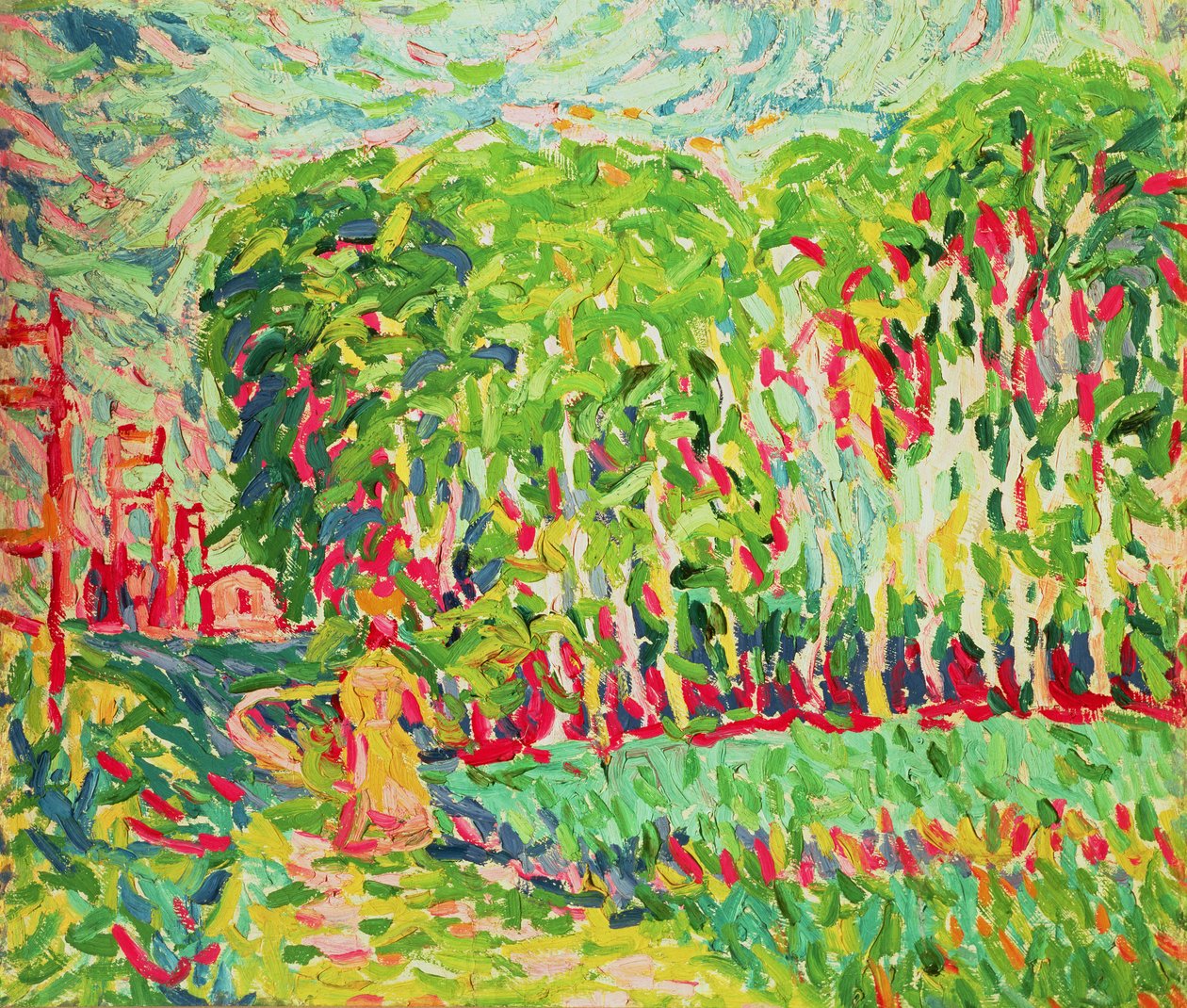 Egy nő a nyírfa erdőben alkotó: Ernst Ludwig Kirchner