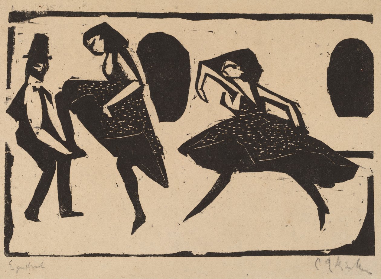 Akrobatikus tánc alkotó: Ernst Ludwig Kirchner