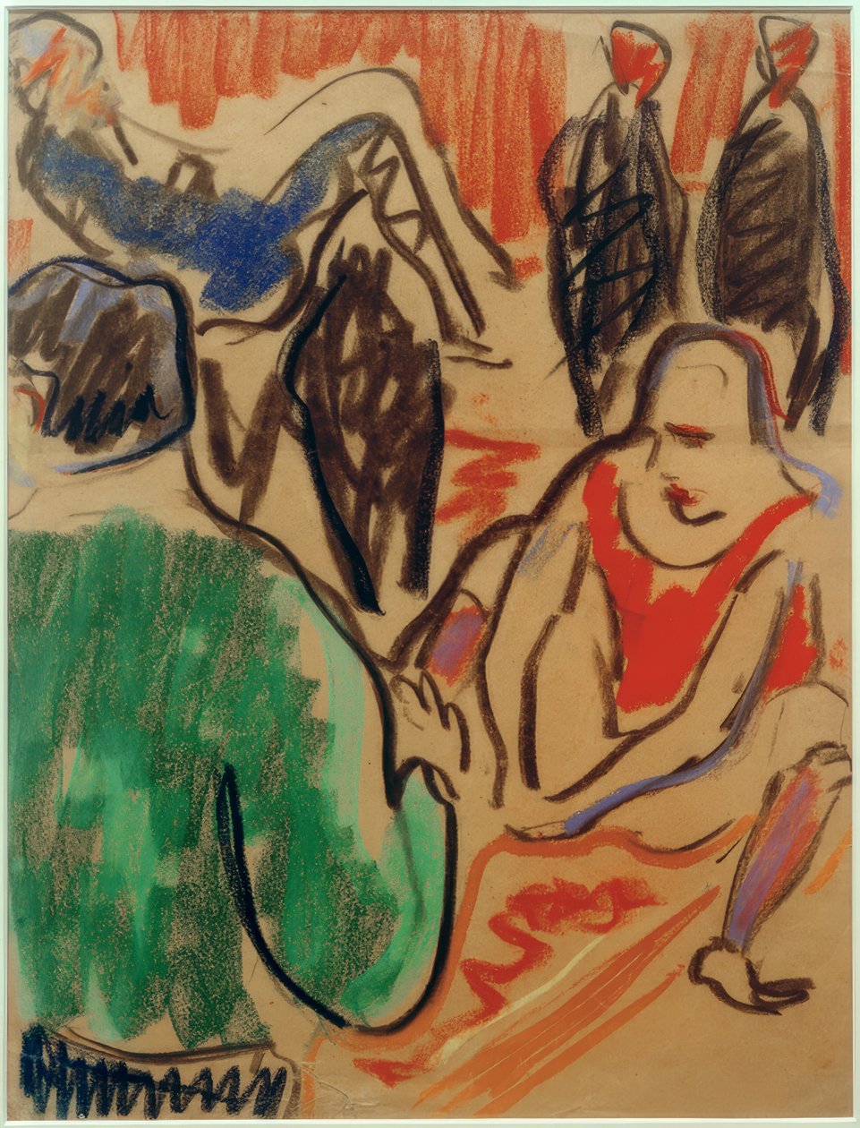 Művészek (embercsoport) alkotó: Ernst Ludwig Kirchner