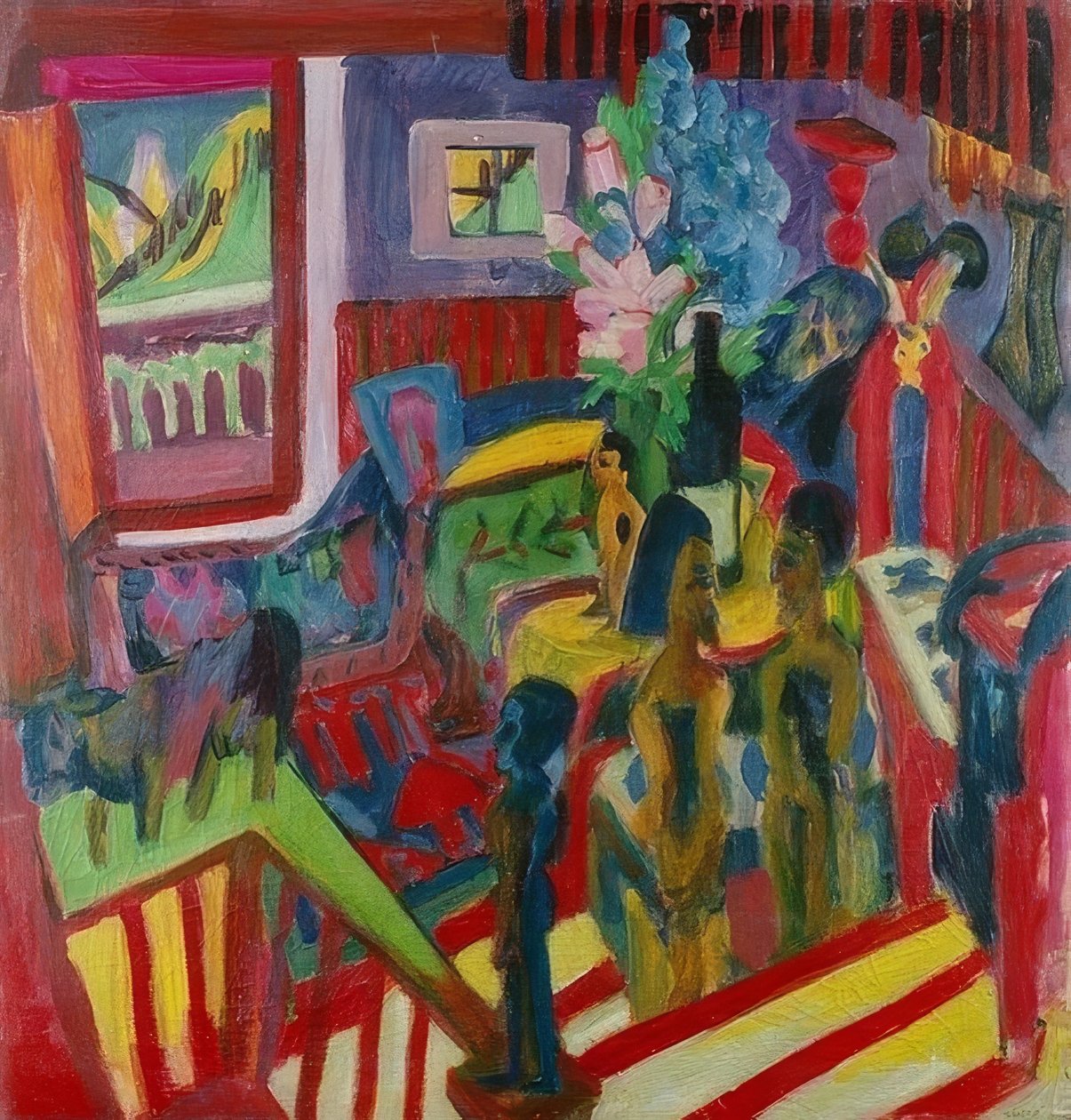 Atelierecke. 1922 alkotó: Ernst Ludwig Kirchner