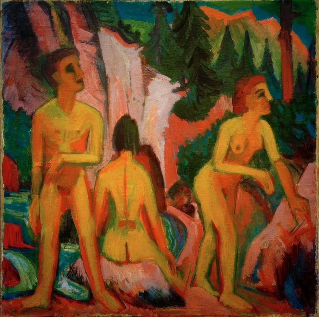 Fürdés alkotó: Ernst Ludwig Kirchner