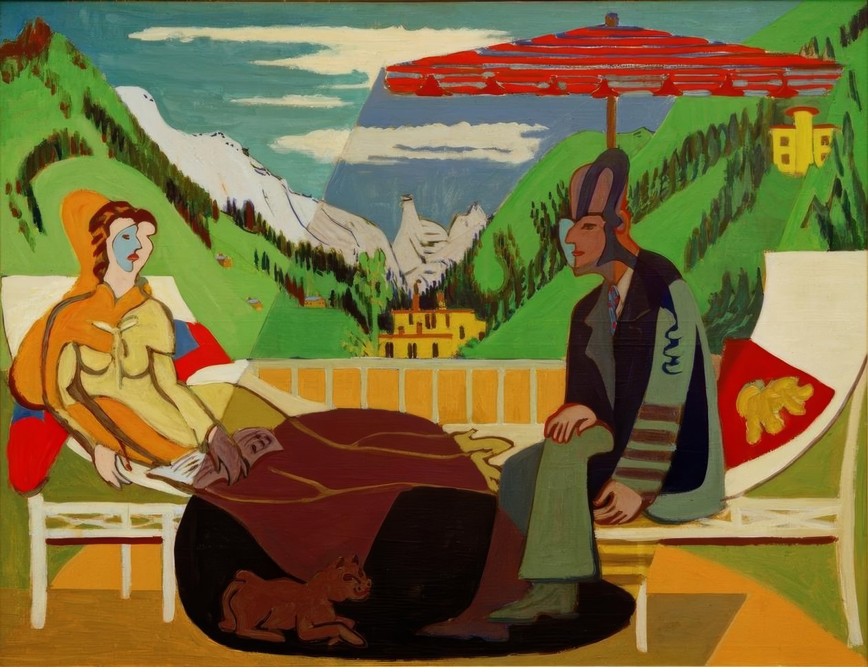 Erkély alkotó: Ernst Ludwig Kirchner