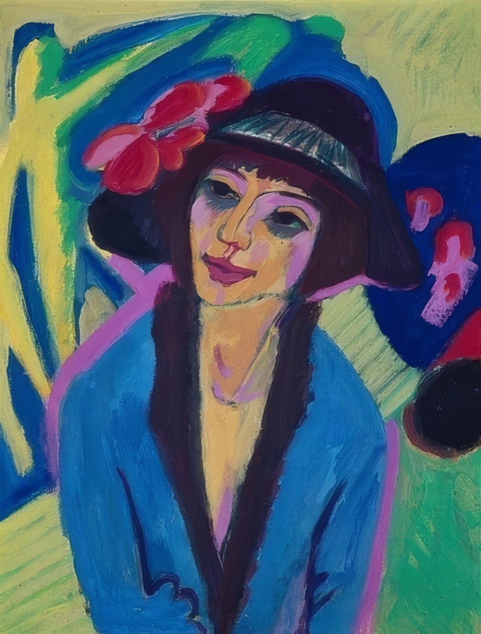 Gerda portréja. 1914 körül alkotó: Ernst Ludwig Kirchner