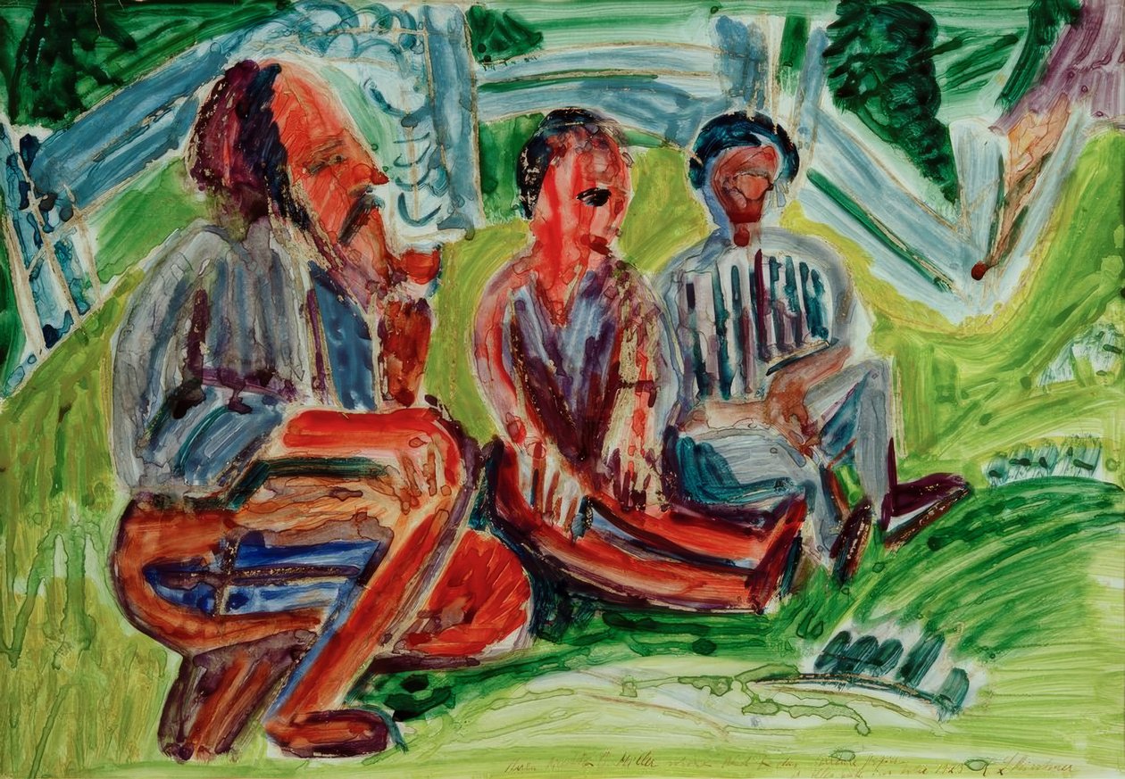 Három gazda a réten alkotó: Ernst Ludwig Kirchner