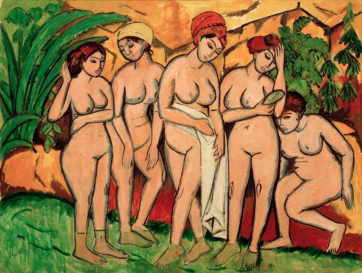 Nők a fürdőben alkotó: Ernst Ludwig Kirchner