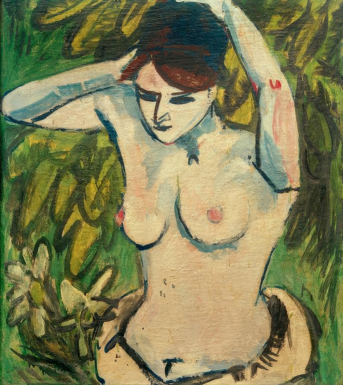 Fél felvonás felemelt karokkal alkotó: Ernst Ludwig Kirchner