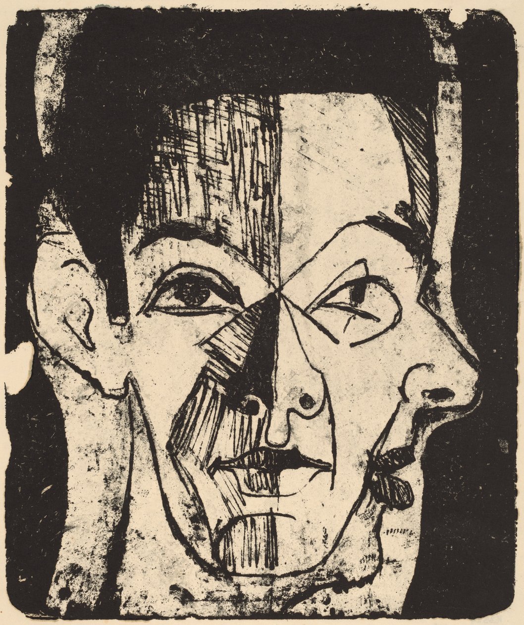 Head Study alkotó: Ernst Ludwig Kirchner