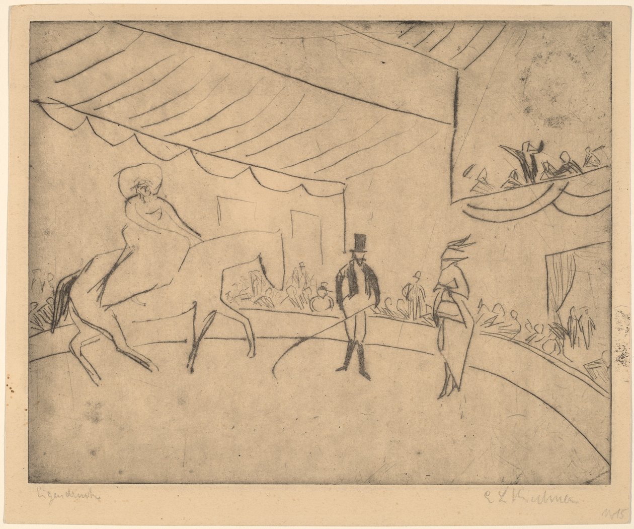 Lóversenypálya alkotó: Ernst Ludwig Kirchner