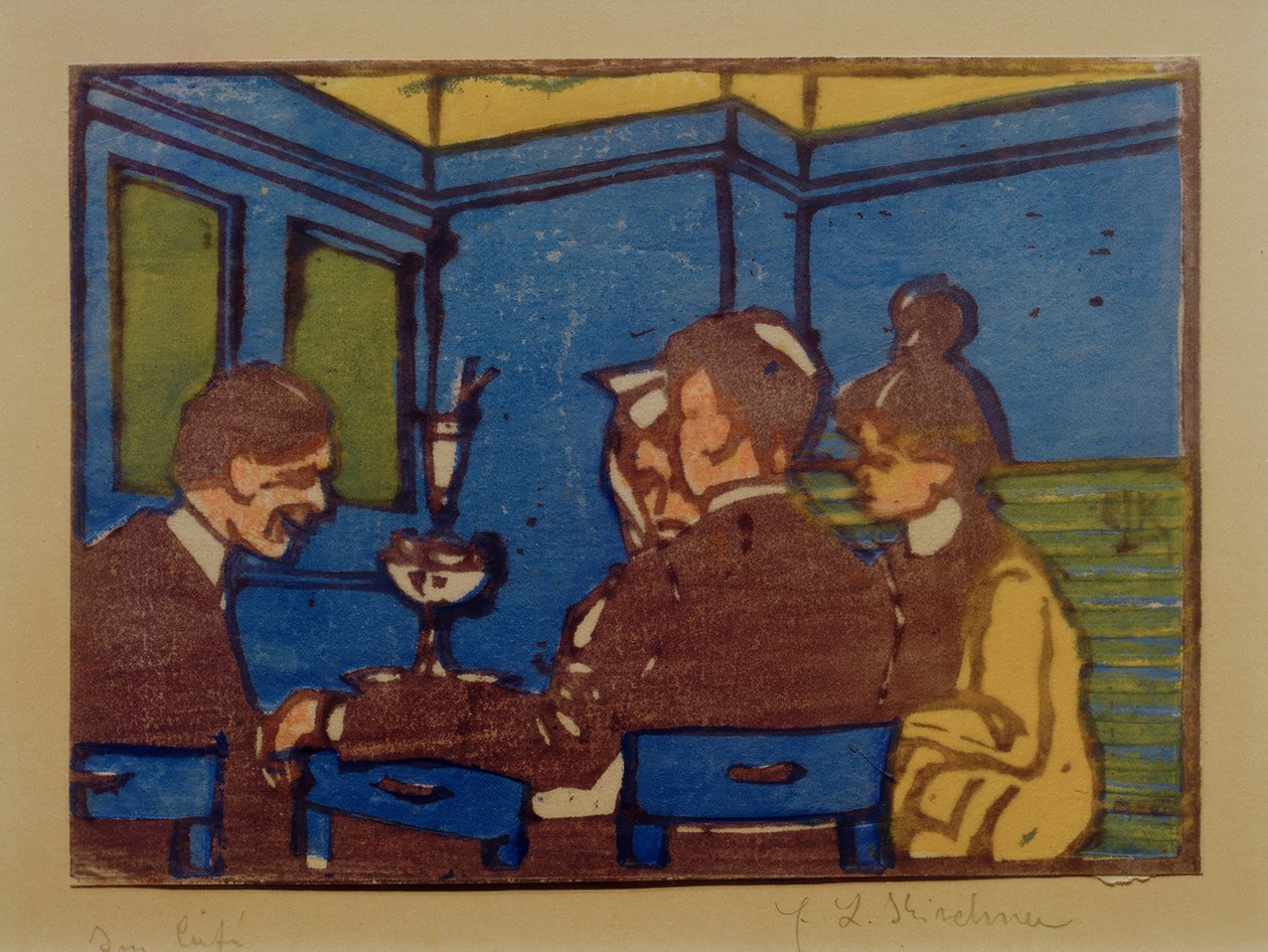 Im Café II alkotó: Ernst Ludwig Kirchner