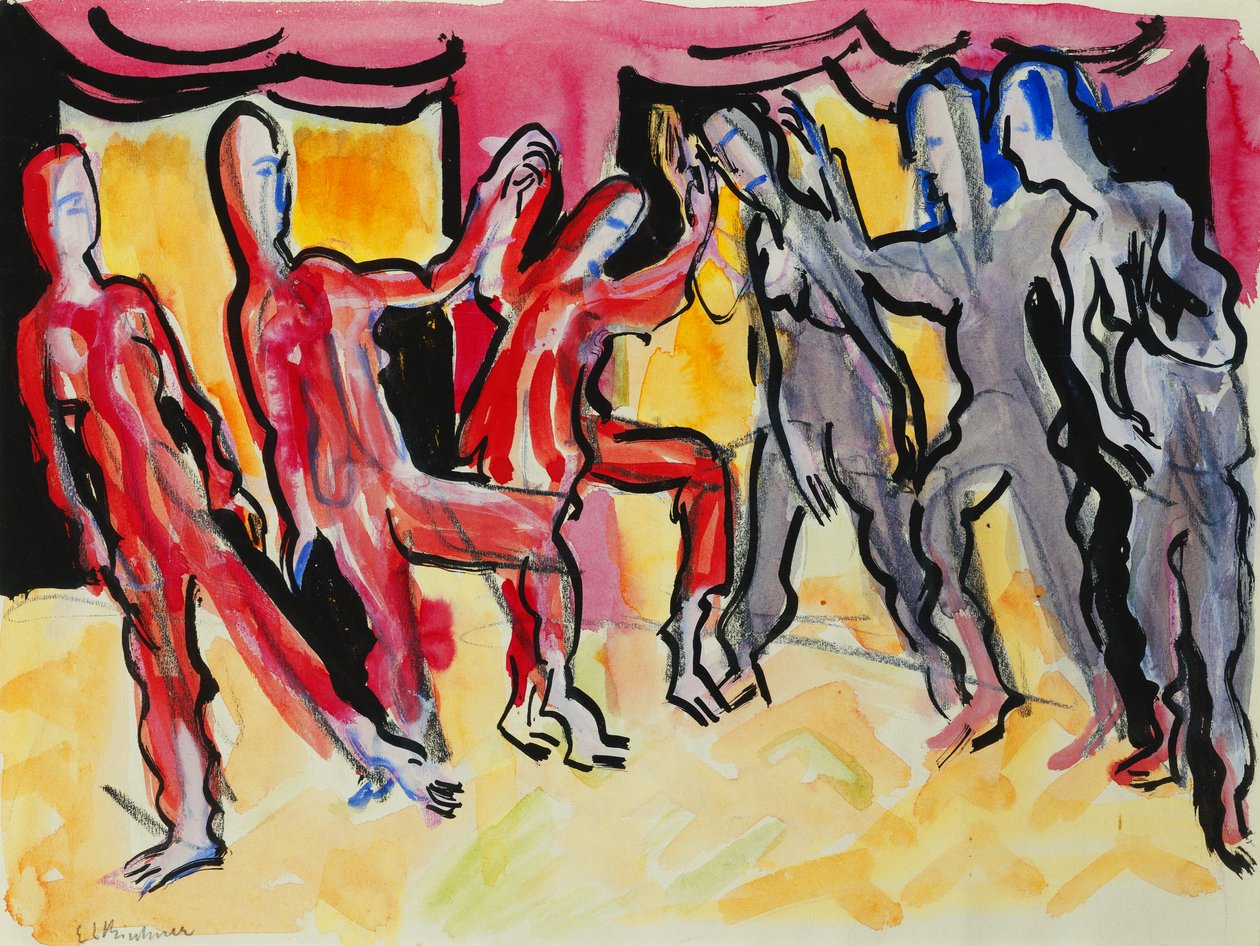 Mary Wigman tánccsoport alkotó: Ernst Ludwig Kirchner
