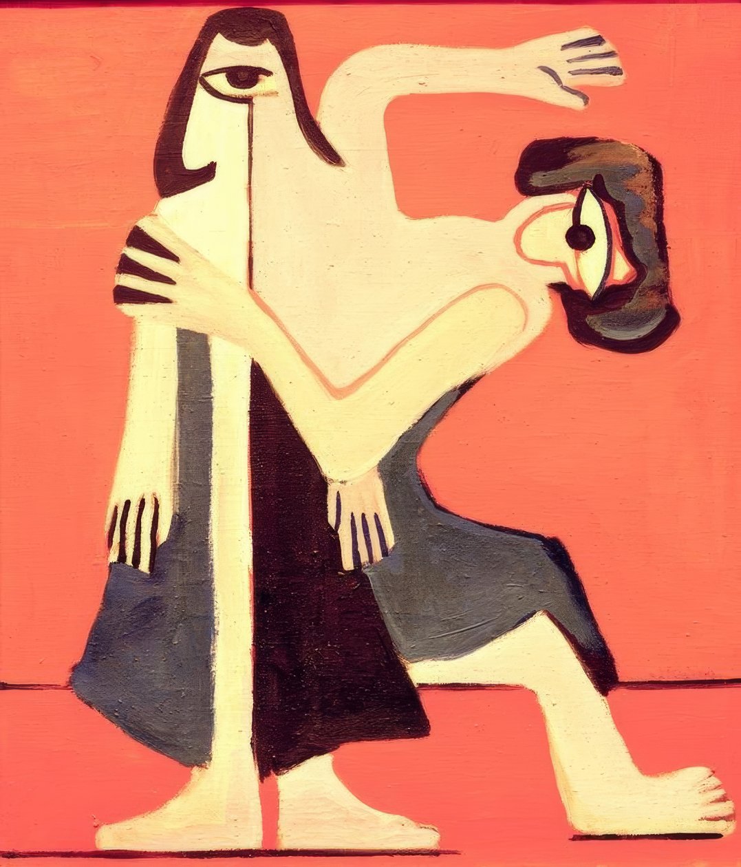 Maszkos tánc alkotó: Ernst Ludwig Kirchner
