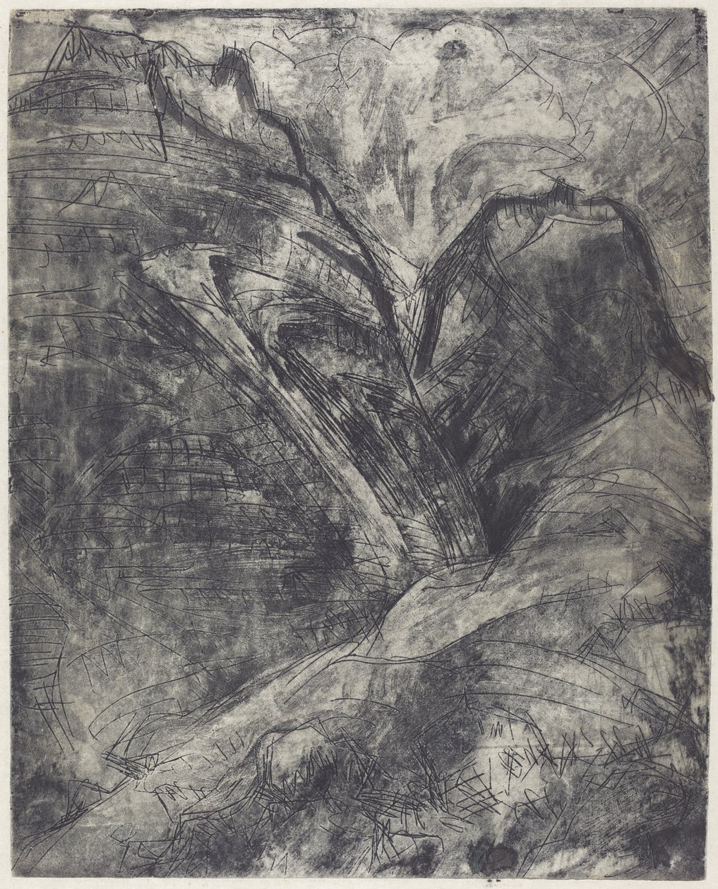 Hegyek (Berge) alkotó: Ernst Ludwig Kirchner