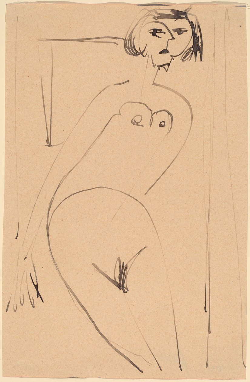 Meztelen alkotó: Ernst Ludwig Kirchner