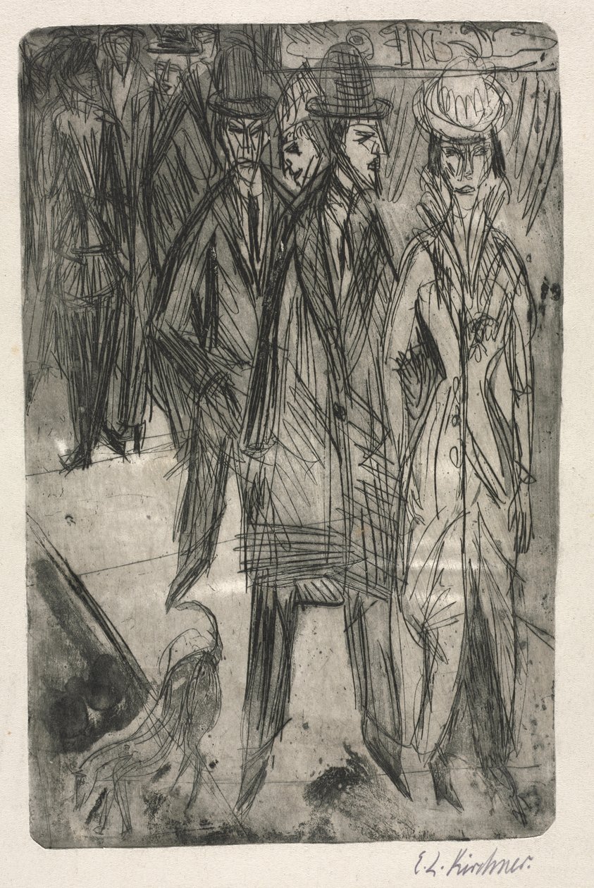 Az utcán alkotó: Ernst Ludwig Kirchner