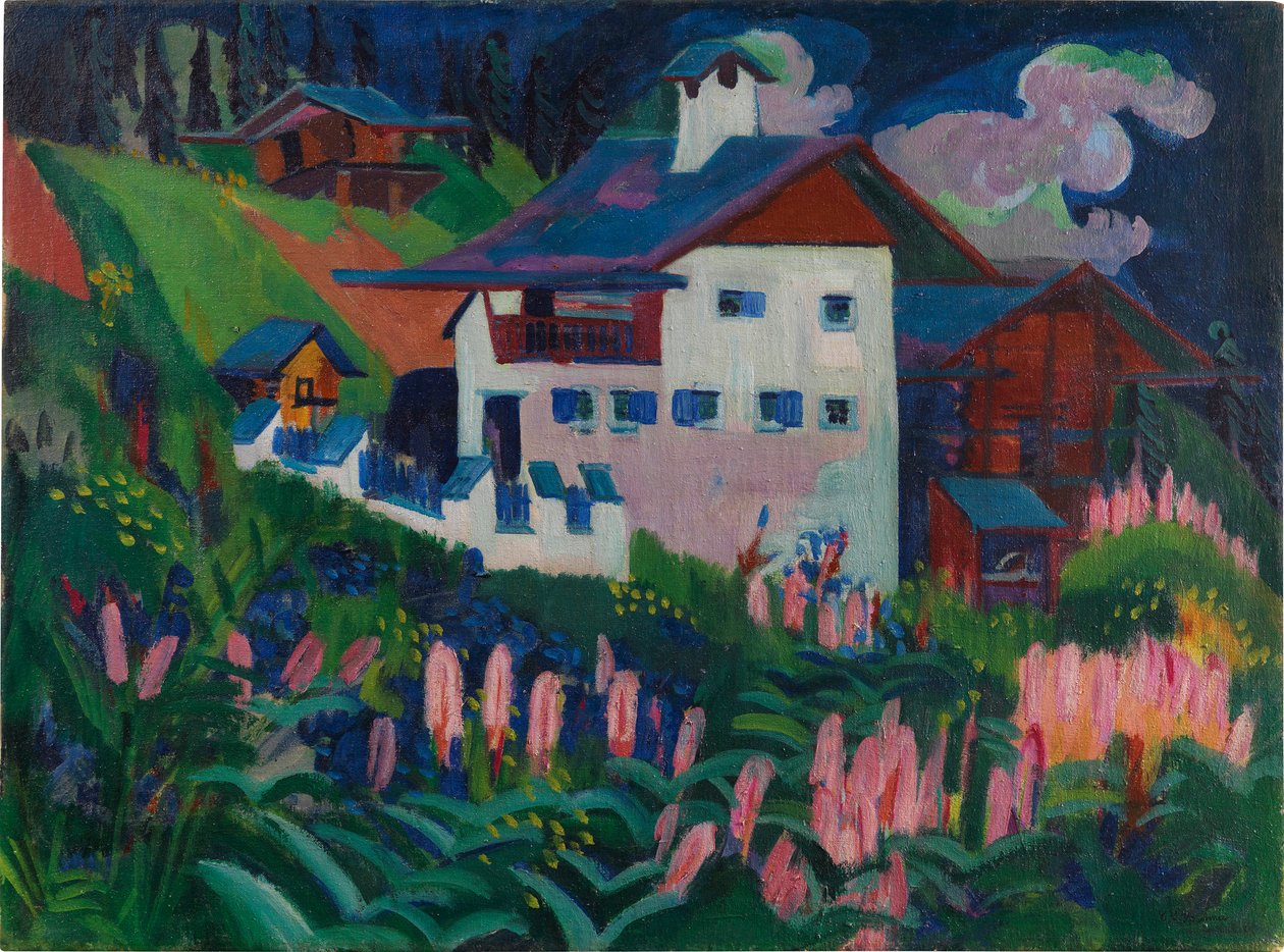 Házunk, 1918-1922. alkotó: Ernst Ludwig Kirchner