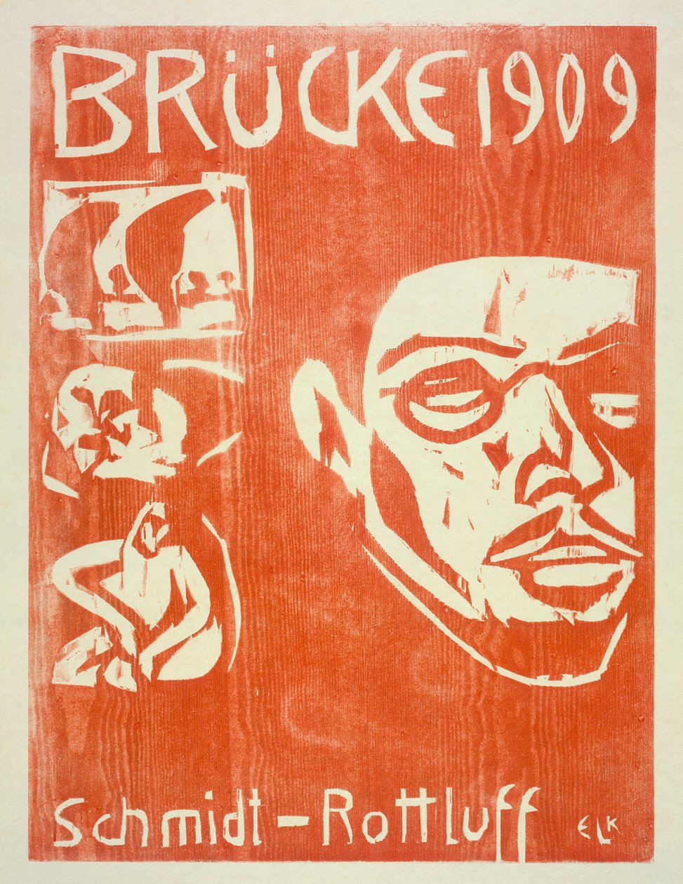 Schmidt-Rottluff portréja, 1909 alkotó: Ernst Ludwig Kirchner