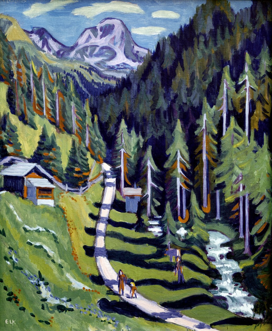 Sertig-völgy. 1937. (olaj, vászon) alkotó: Ernst Ludwig Kirchner