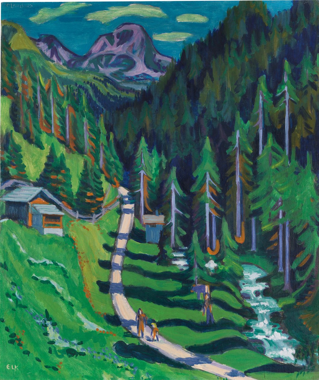 Sertigweg, 1937. alkotó: Ernst Ludwig Kirchner