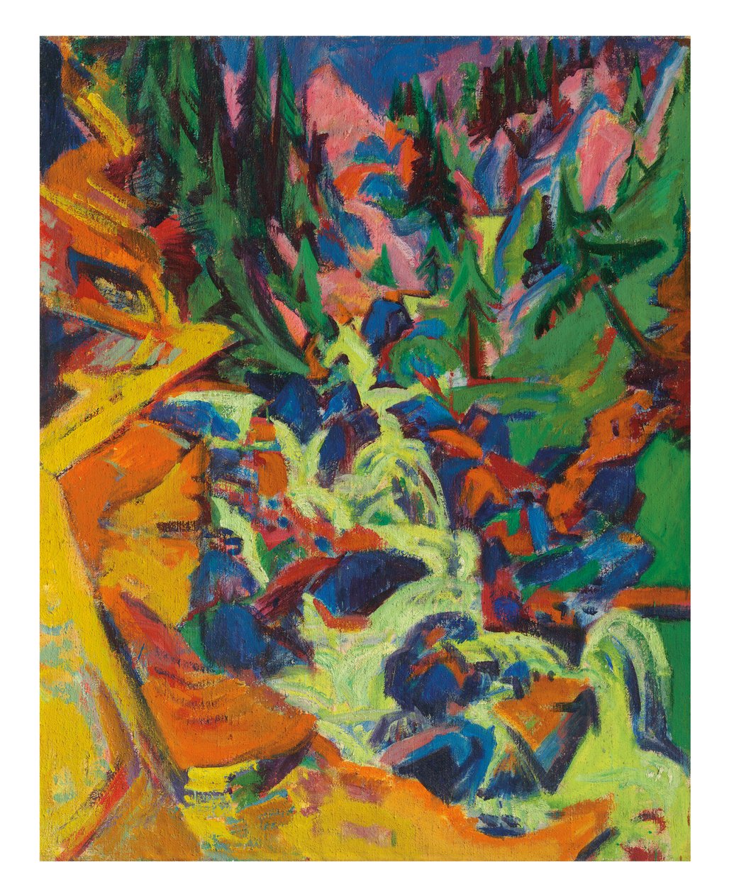 A vízesés, 1919 alkotó: Ernst Ludwig Kirchner