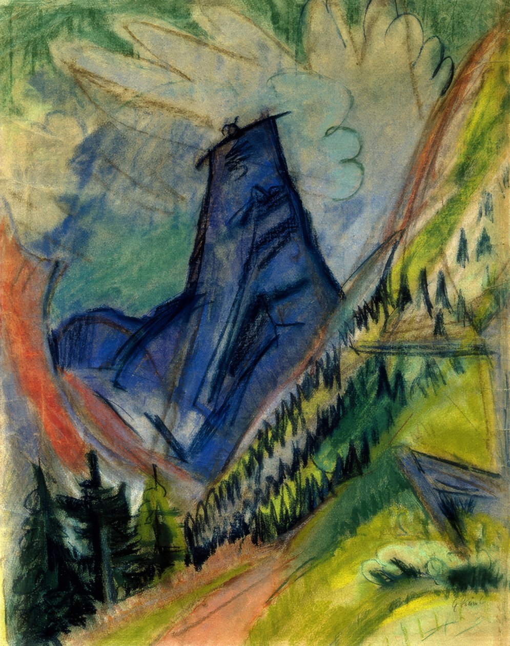 Tinzenhorn alkotó: Ernst Ludwig Kirchner