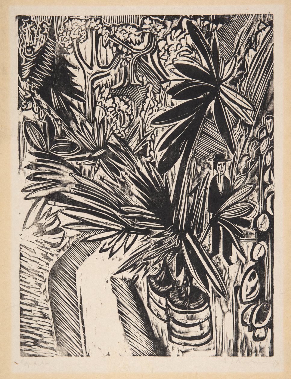 Üvegház. Jena alkotó: Ernst Ludwig Kirchner