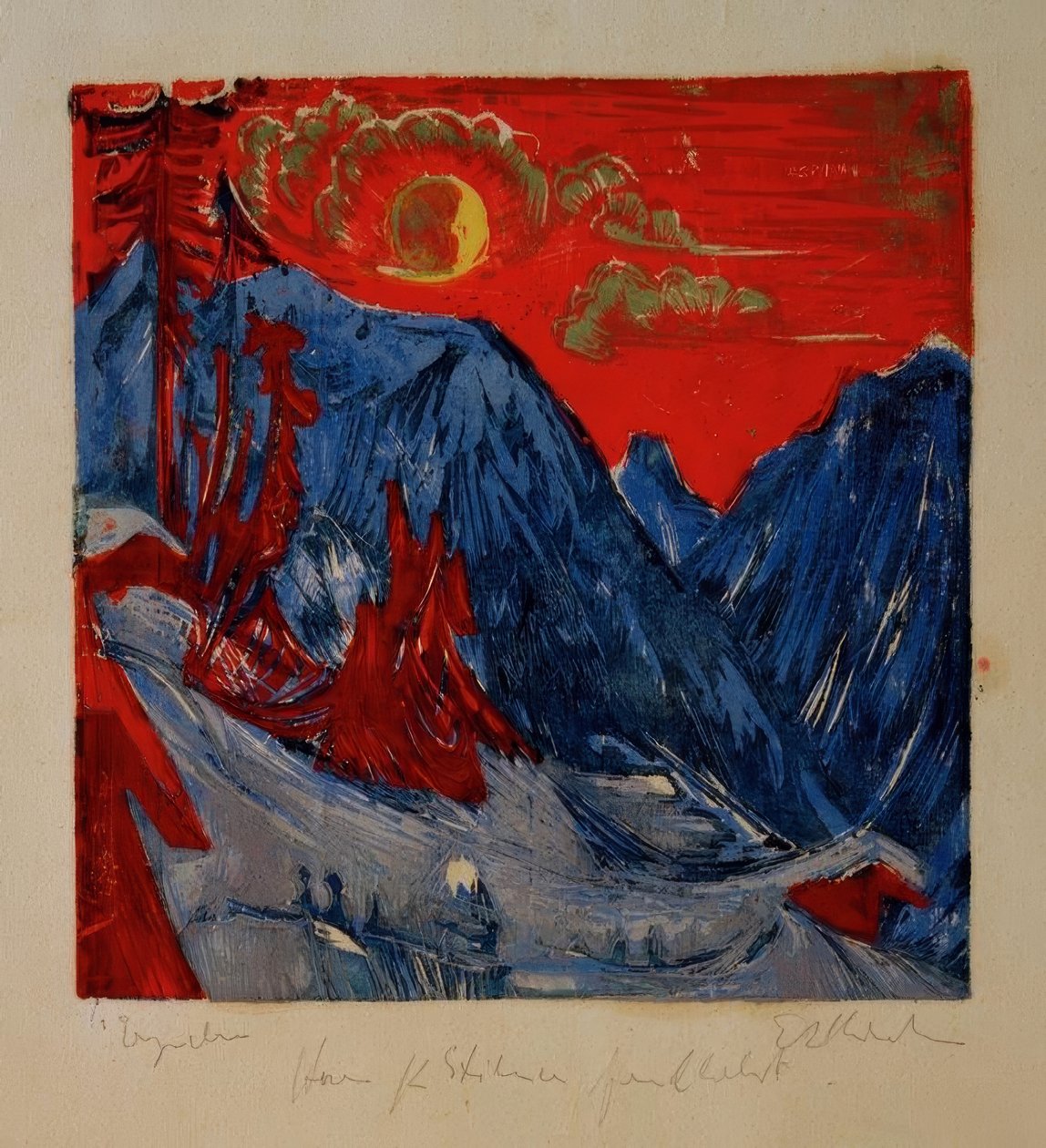 Téli száj éjszakája alkotó: Ernst Ludwig Kirchner