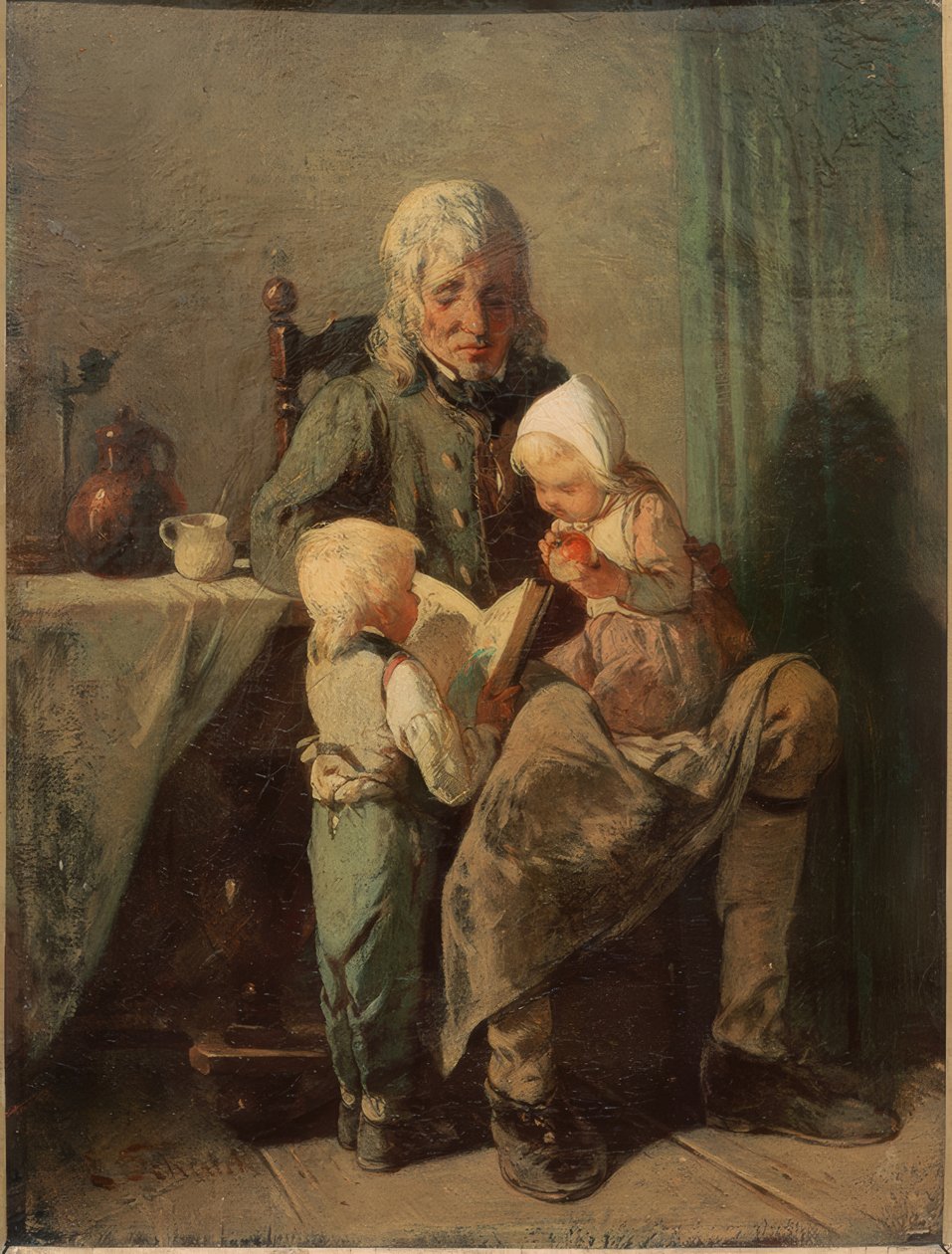 Nagyapa és unokák alkotó: Ernst Schalck