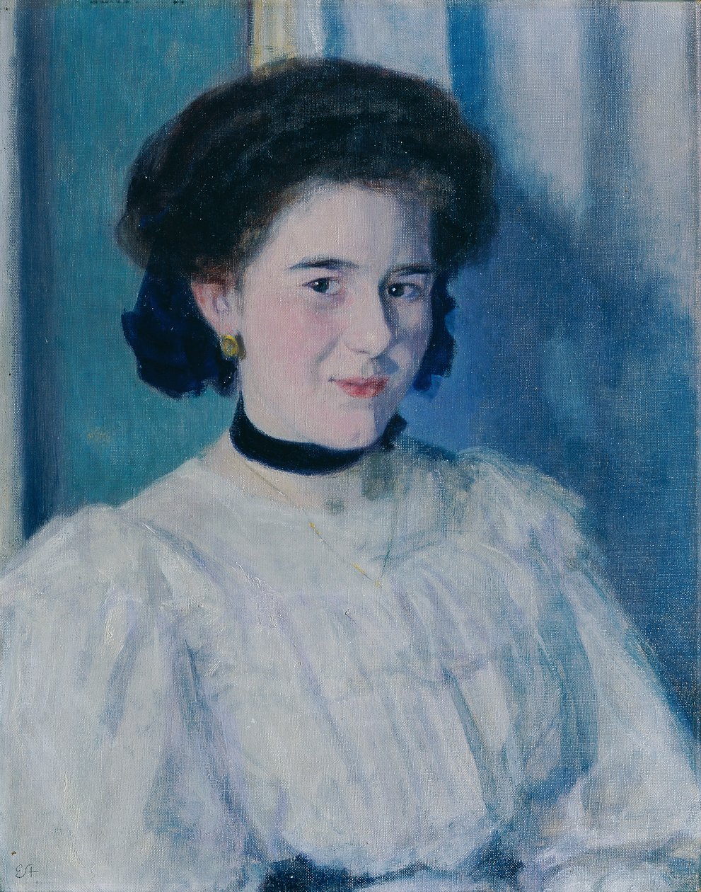 egy lány portréja alkotó: Ernst Stohr