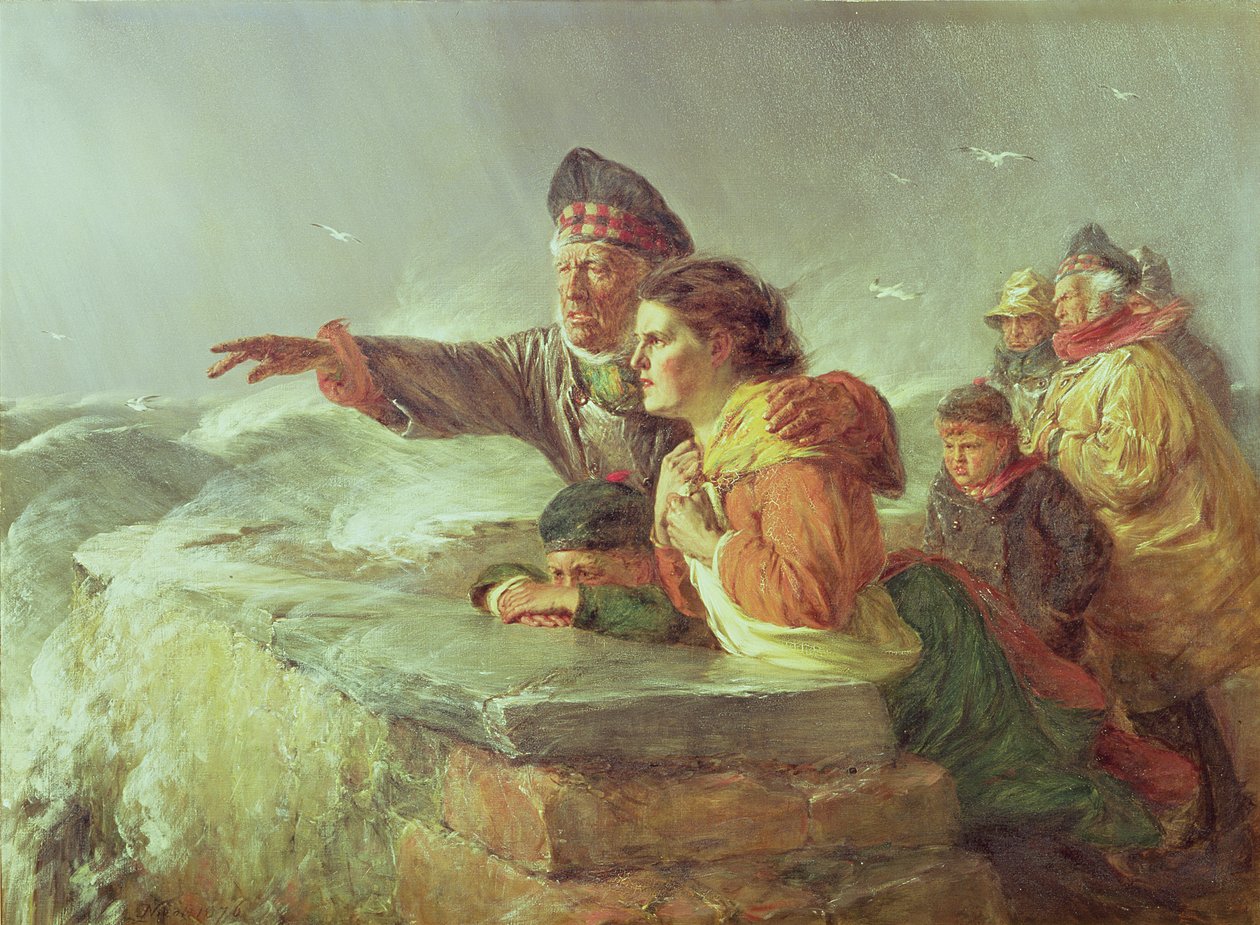 Az eltűnt hajó, 1876 körül alkotó: Erskine Nicol