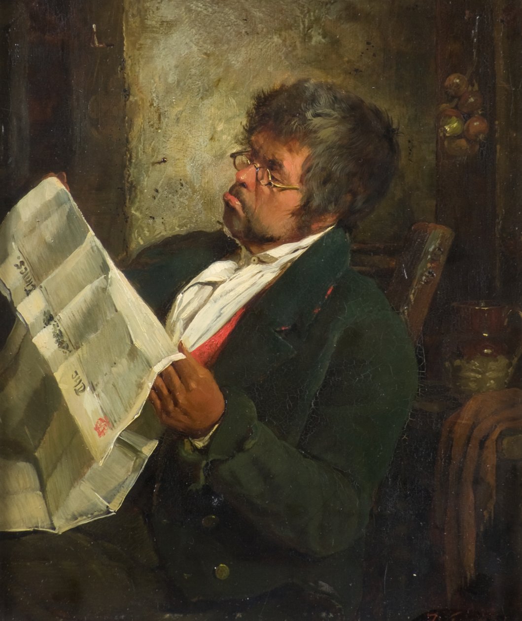 A Hírek olvasása alkotó: Erskine Nicol