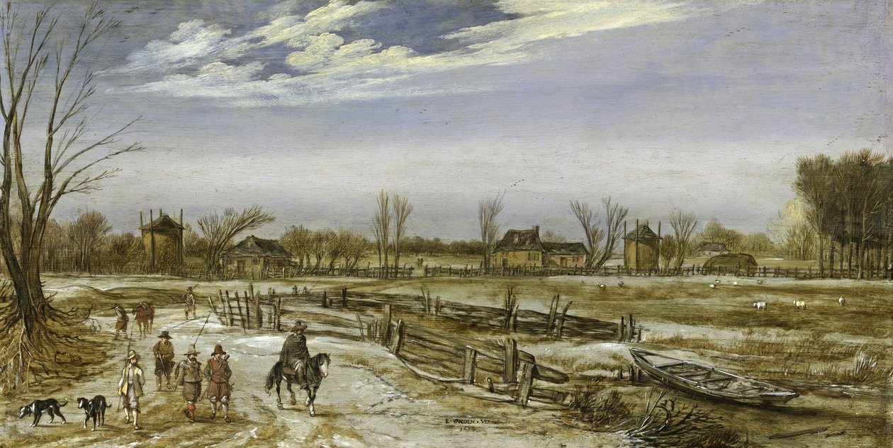 Téli táj, 1614 alkotó: Esaias van de Velde