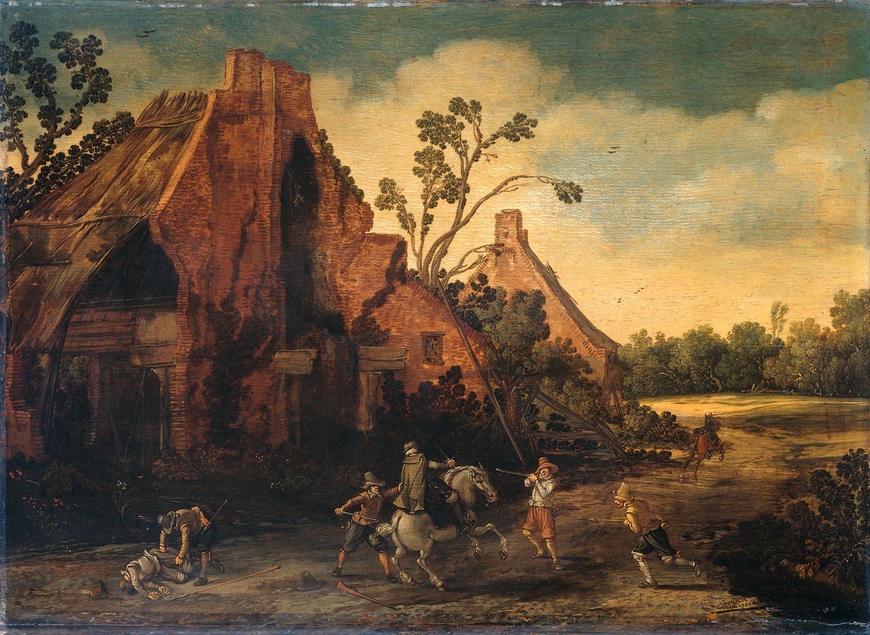 A rablás alkotó: Esaias Velde van de