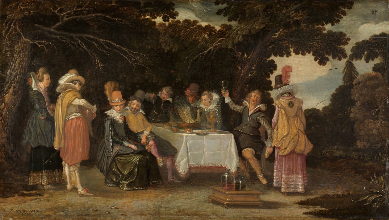 Szabadtéri buli alkotó: Esaias van de Velde