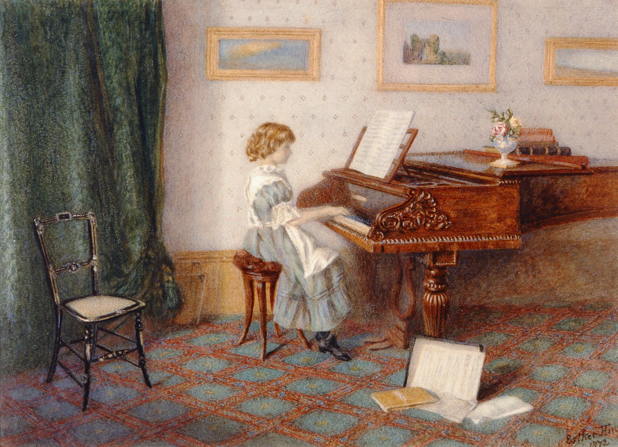 Zongoránál, 1876 alkotó: Esther H. Jones