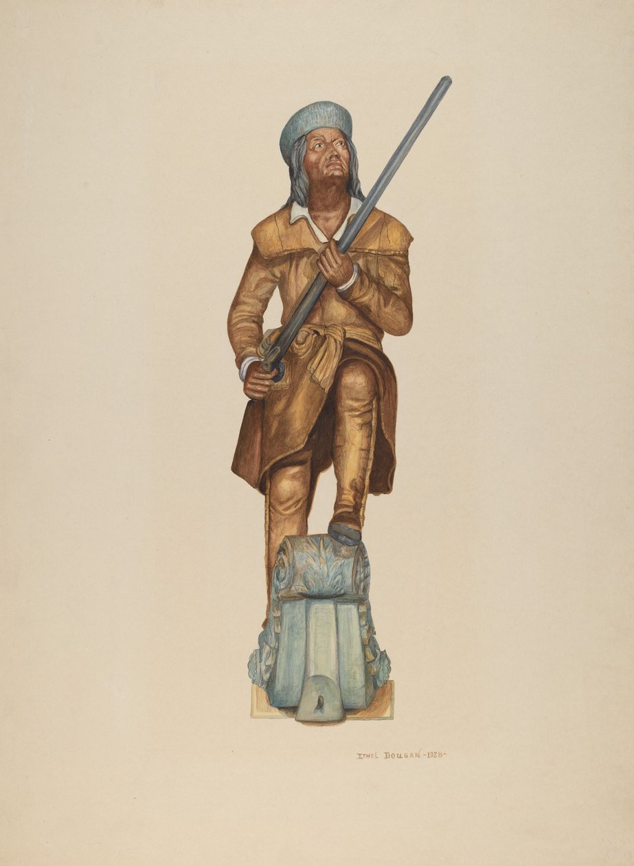 Férfi: Davy Crockett, 1938. alkotó: Ethel Dougan
