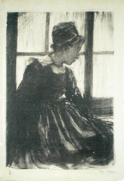 Fiatal breton nő alkotó: Ethel Gabain