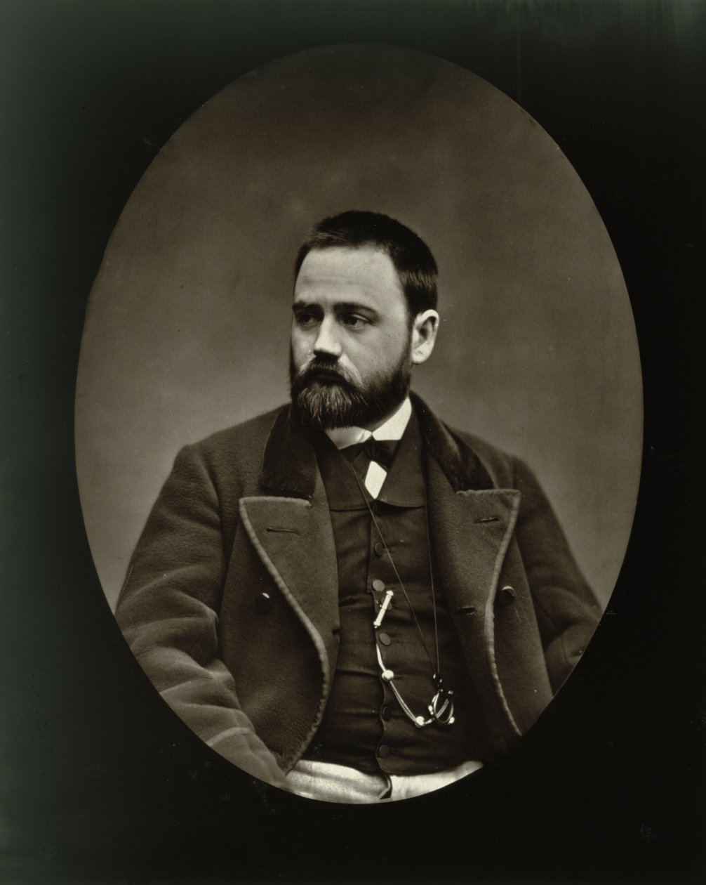Emile Zola (1840-1902) a Galerie Contemporaine-ból, 1877 alkotó: Etienne Carjat