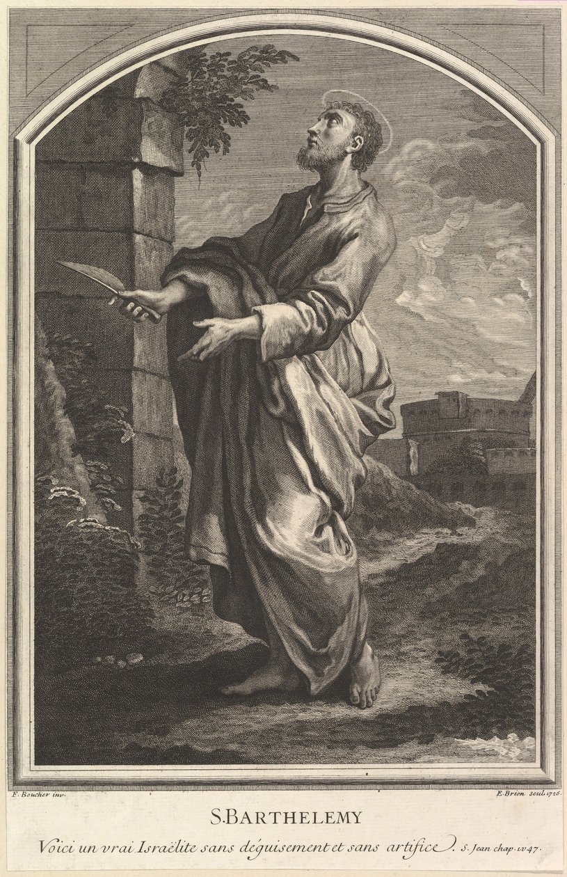 Szent Bertalan, 1726. alkotó: Etienne Brion
