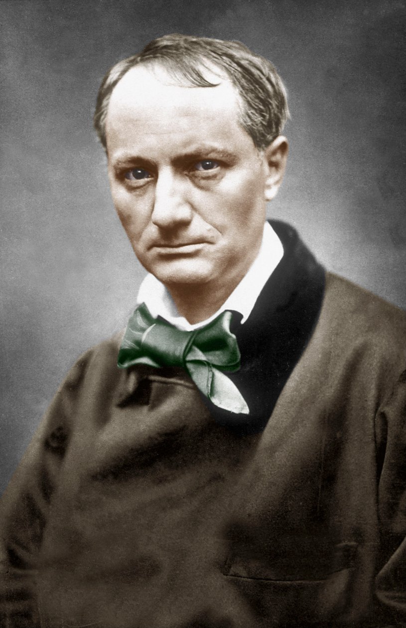 Charles Baudelaire, 1866 körül (kézzel színezett fotó) alkotó: Etienne Carjat