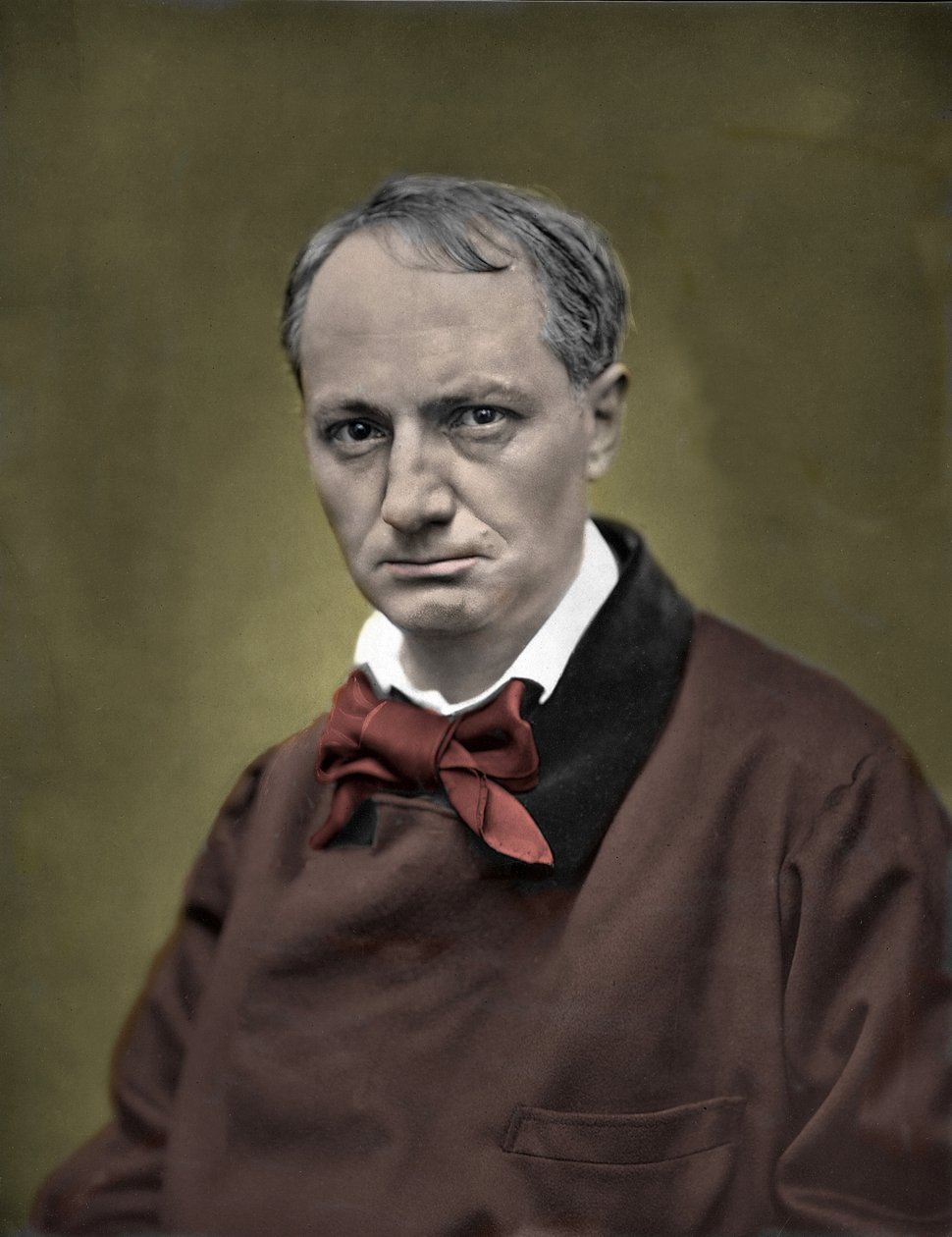 Charles Baudelaire portréja, sz. alkotó: Etienne Carjat
